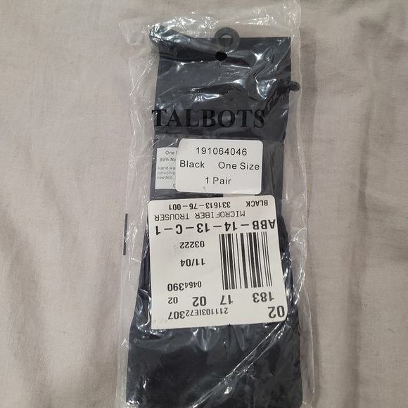 NEW TALBOTS Microfiber Trouser Socks black - Picture 3 of 5